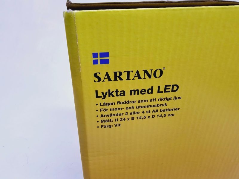 Elegant LED-lykta från Sartano – en stämningsfull detalj för ditt hem