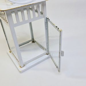 Charmig Vit Ljuslykta från IKEA - 28 cm Hög