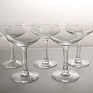 Glas, 5st, 10cm på höjden, Diameter 6cm