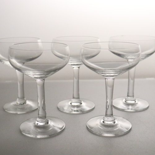 Glas, 5st, 10cm på höjden, Diameter 6cm