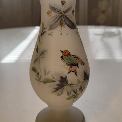Glasvas, fågelmotiv