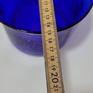 Blå ytterfoder i glas, TROLIGEN SEA GLASBRUK