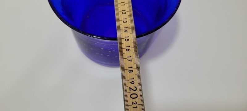 Blå ytterfoder i glas, TROLIGEN SEA GLASBRUK