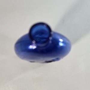 FLASKA / JAKTPLUNTA,glas, blå. Skandinavien. 18/1900-tal
