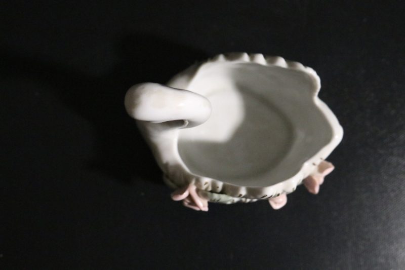 Japanskt Figurin Svan, Stämplad Import, Vintage