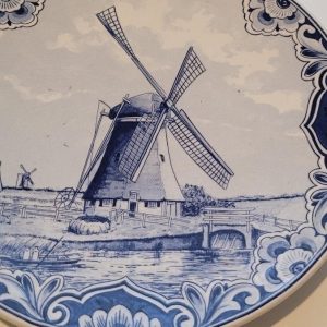 Tallrik, porslin, Delfts, Holland.