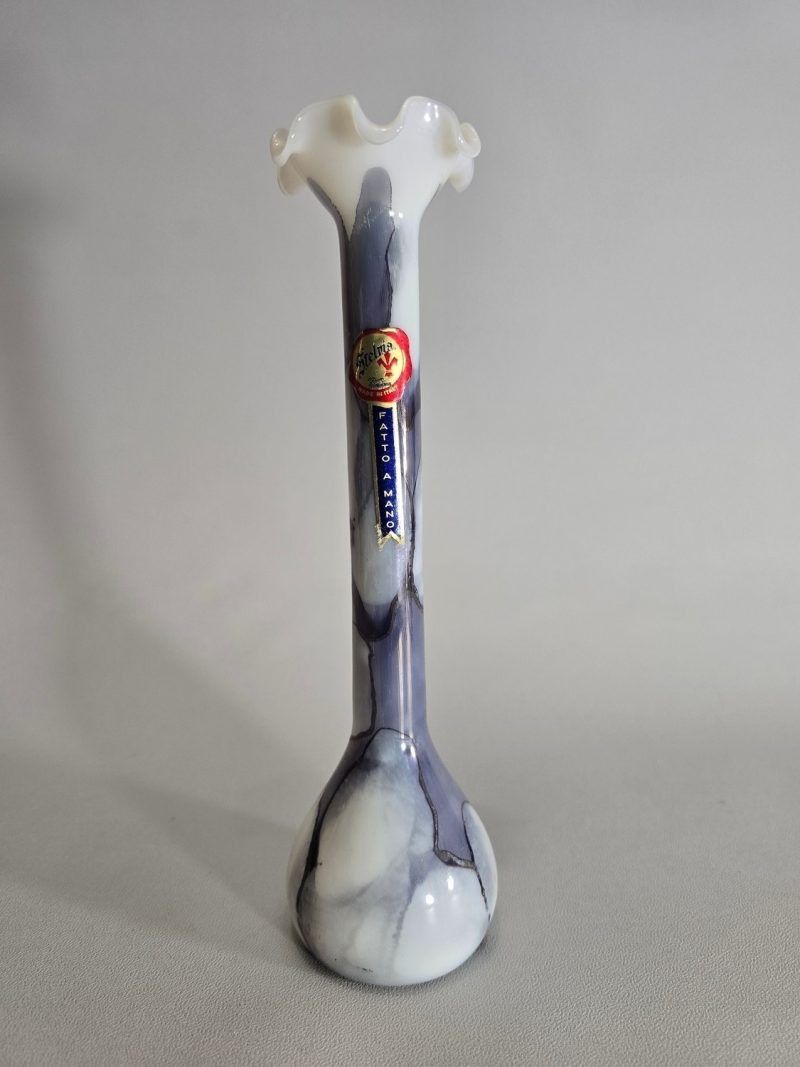 Stelvia Italiensk 'Fatto A Mano' glasvas - etikett