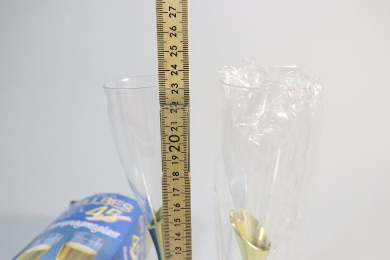 Champagneglas, plast