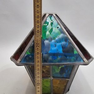 Elegant Lampa / Lykta Blyinfattat Glas