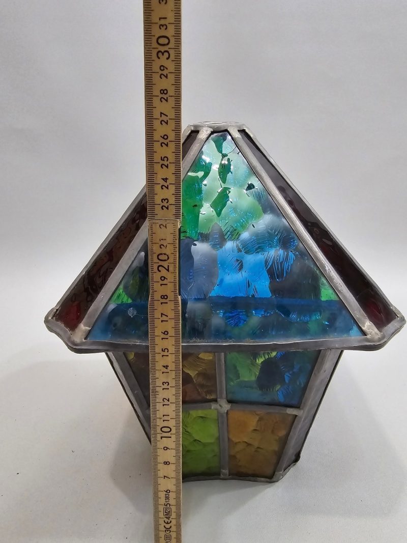 Elegant Lampa / Lykta Blyinfattat Glas