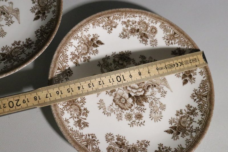 Elegant vintage-set "Fasan" från Gustavsberg i benporslin – Set om 2 st