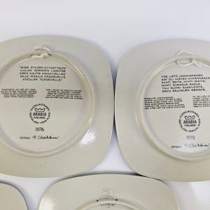 Set med Årsplattor från Arabia Finland – Design av Raija Uosikkinen