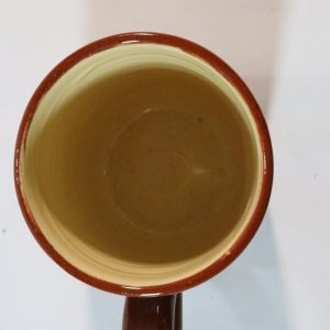 Mugg i lergods, Andersson & Johansson Höganäs,  D8cm H11,5cm