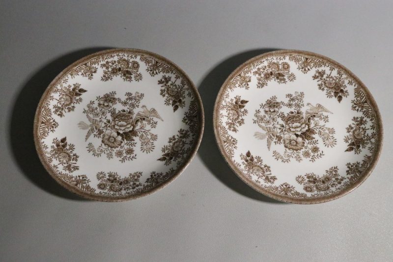 Elegant vintage-set "Fasan" från Gustavsberg i benporslin – Set om 2 st