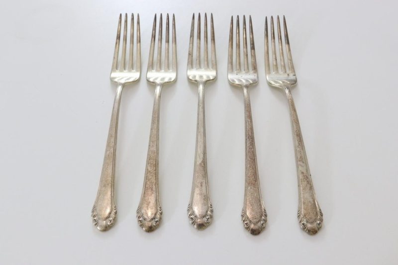 4 gafflar i nysilver - Gorham Plate Pat 1937
