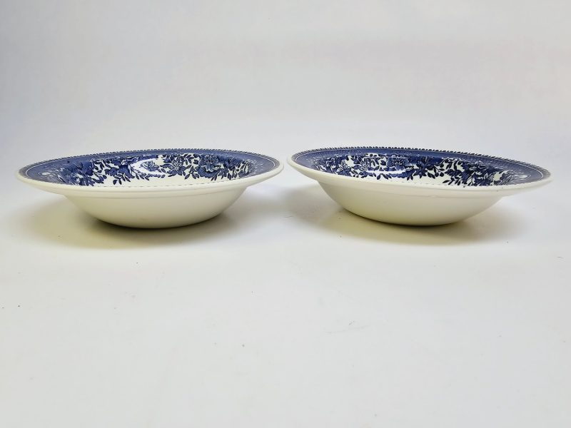Set med 2 vintage-tallrikar från Enoch Wedgwood – "Avon Cottage"