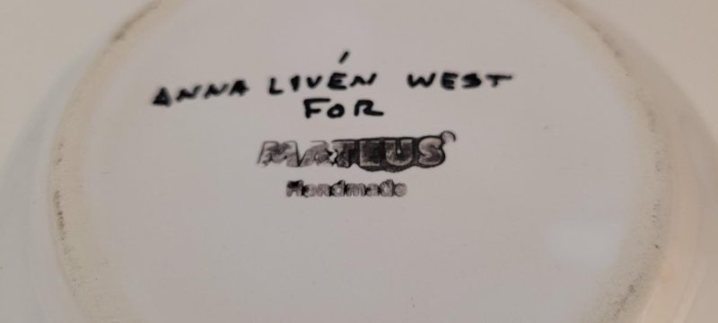 Mateus Randig Skål Frukostskål 14 cm , Anna Liven West