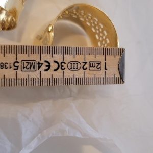 SERVETTRINGAR, 6 st, metall, guldbelagda