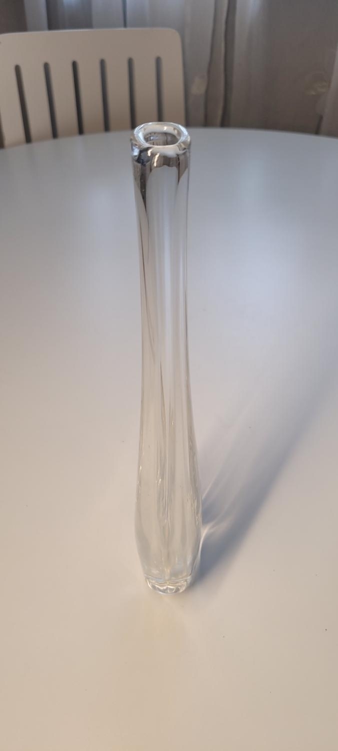 Orrefors Glasvas, signerad, 30cm