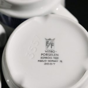 Set med 4 Kaffekoppar – Figgjo Norway, Tidlös Skandinavisk Design