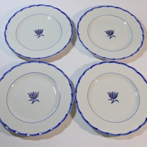 4st förrättstallrikar, Gustavsberg Azur Willhelm Kåge, 21,5cm