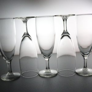 5st Eleganta Champagneglas – Tidlös Design i Kristallklart Glas