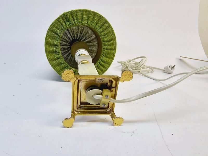 Charmig Bordslampa med Grön Skärm - Retro Elegans