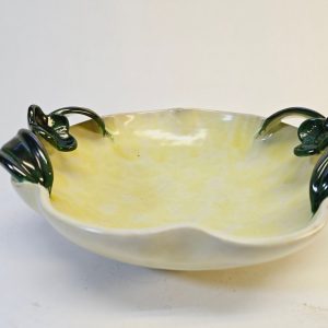 Elegant Ekeby Skål av Anna-Lisa Thomson - 1940-tal, Blomdetaljer