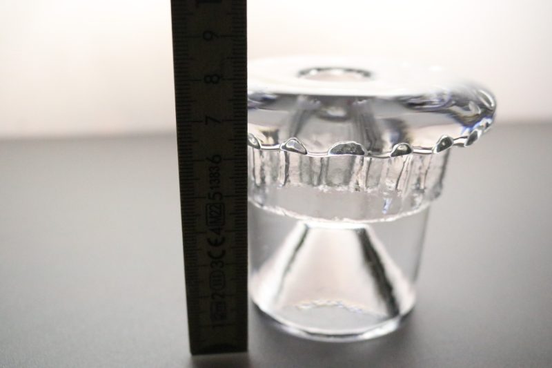 LARS HELLSTEN Ljusstake, signed, Skruf