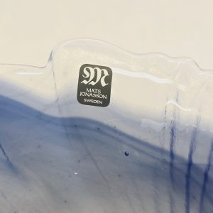 Vacker Glasvas av Mats Jonasson – Svenskt Konsthantverk i Blåtoner