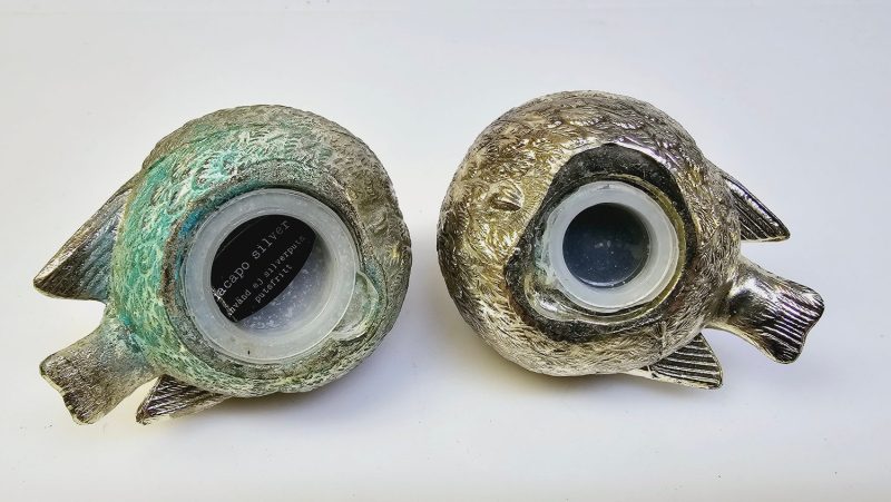 Elegant set med två fåglar i Dacapo Silver – Tidlös charm och stil