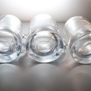 3 stycken glas / Sejdlar troligen Kosta