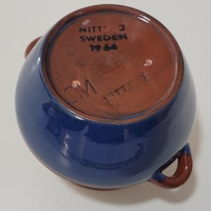 Nittsjö, skål/hänkelkruka, Mornils, 1950/60-tal