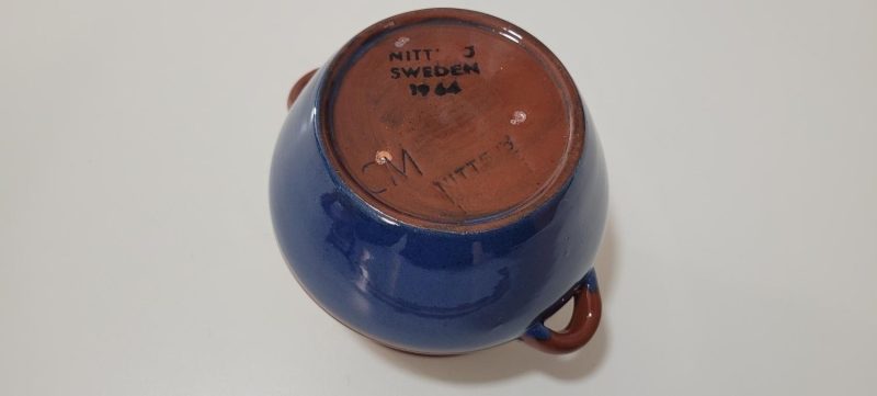 Nittsjö, skål/hänkelkruka, Mornils, 1950/60-tal