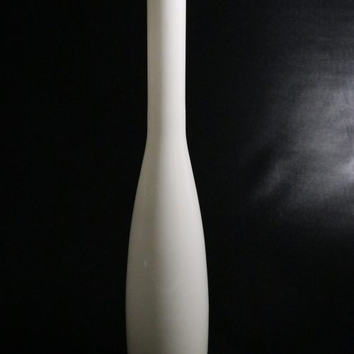 Elegant Vit Glasvas, 49 cm
