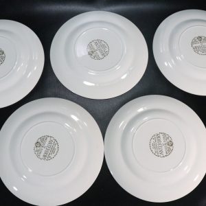 5 ST  Tallrikar WOOD & SONS "CANTERBURY" ENGLAND