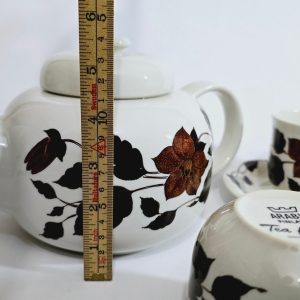 Teservis, 7 delar, porslin, "Tea for two", Arabia, Finland GUNVOR OLIN-GRÖNQVIST