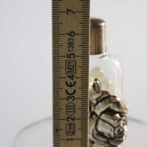 parfymflaska glas & metall