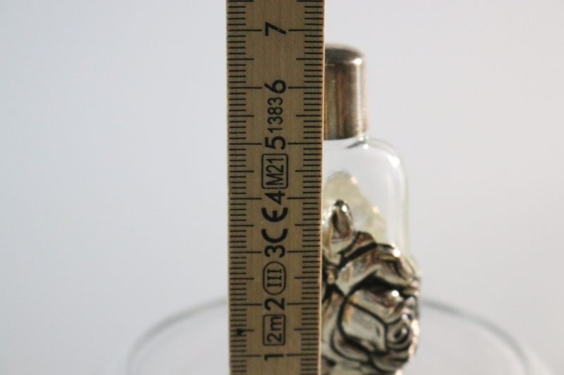 parfymflaska glas & metall