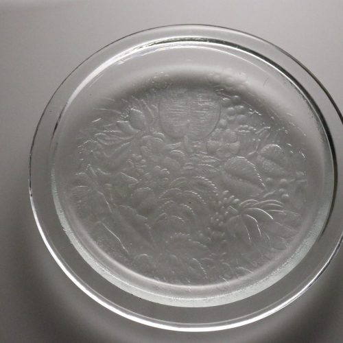 Uppläggningsfat, glas, "Garden" Kosta Boda - Ann Wärff - 30cm