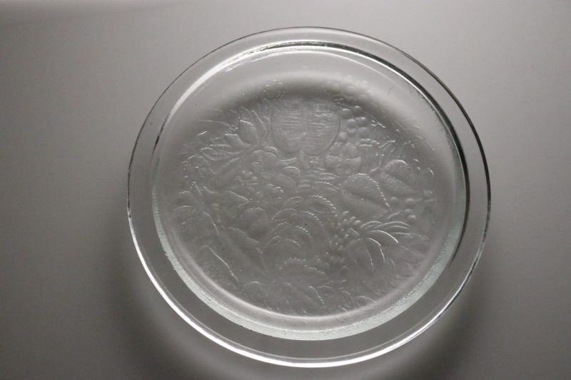 Uppläggningsfat, glas, "Garden" Kosta Boda - Ann Wärff - 30cm