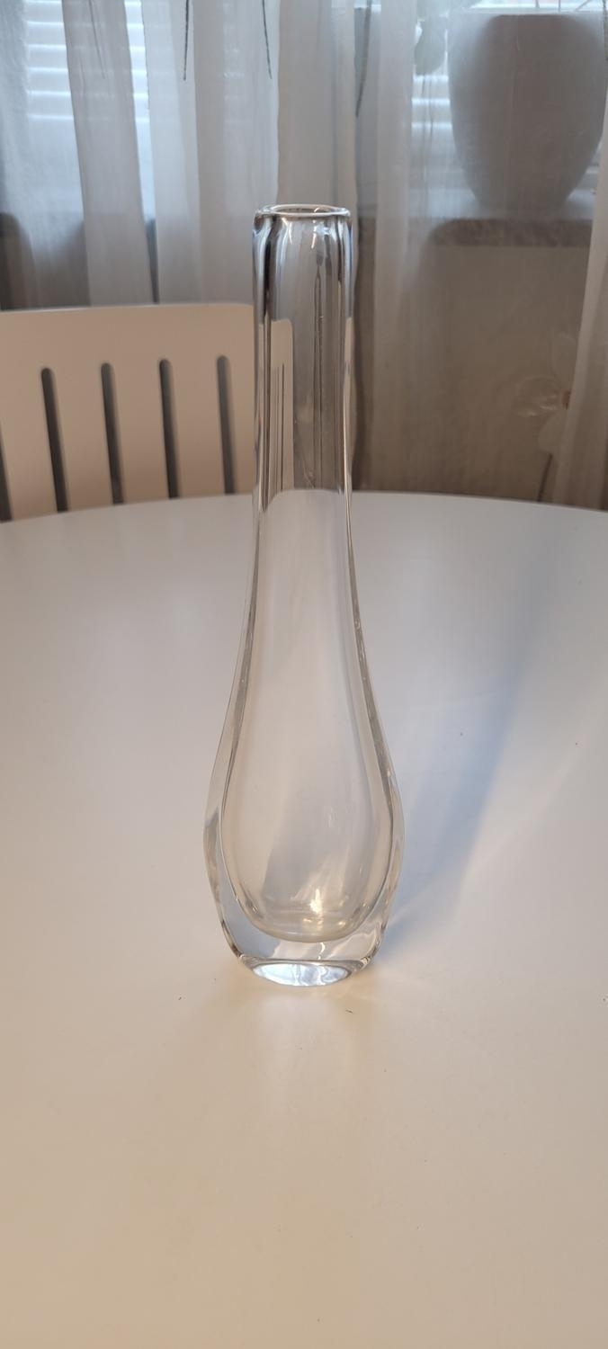 Orrefors Glasvas, signerad, 30cm