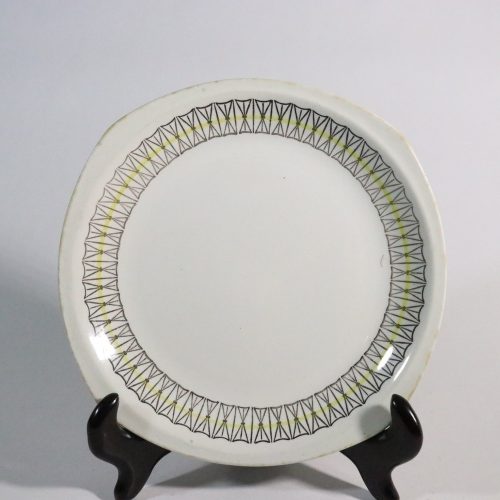 Tallrik 20 cm, KRYSS, Upsala-Ekeby, Gefle av Helmer Ringström. 50-60 tal
