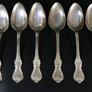 Antikt Set med Nysilverskedar – GAB Gense Olga, 22 cm