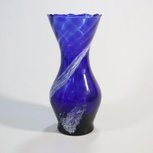 Glasvas, Koboltblå - 22cm