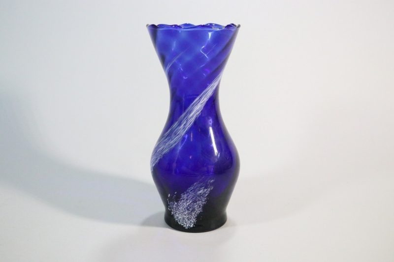 Glasvas, Koboltblå - 22cm