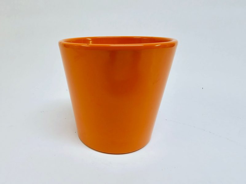 Stilren Orange Kruka – 12,5 cm för Färgglad Inredning