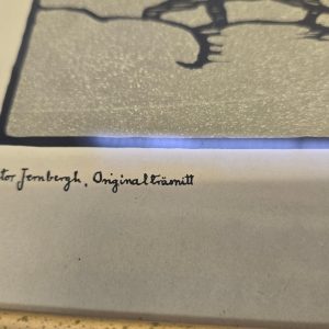 Originalträsnitt av Victor Jernberg – Vackra Motiv från Svensk Landsbygd