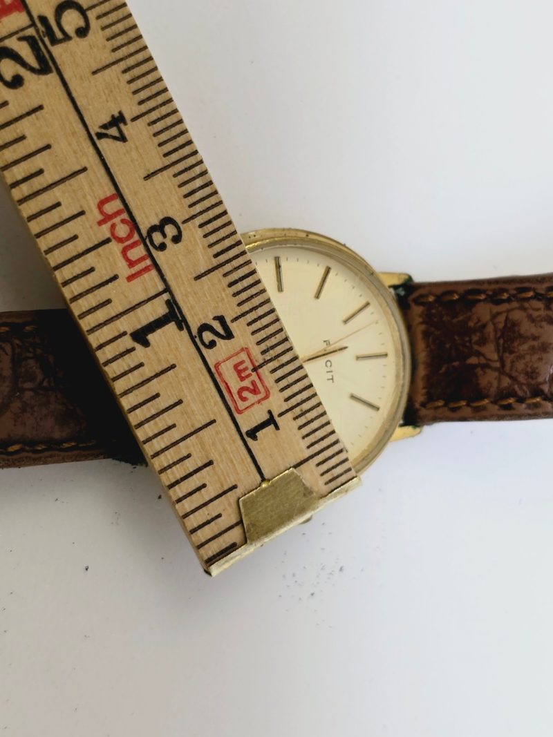 Elegant vintageklocka från FACIT – Swiss Made Quartz