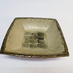 Curt Magnus Addin – Unik Keramikskål, 23x23 cm